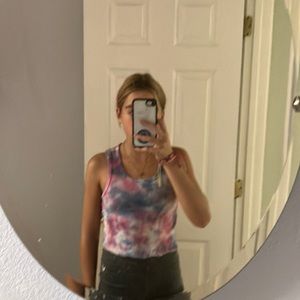 this is a wonder nation target top! this was tie dyed and cropped!! very cute on